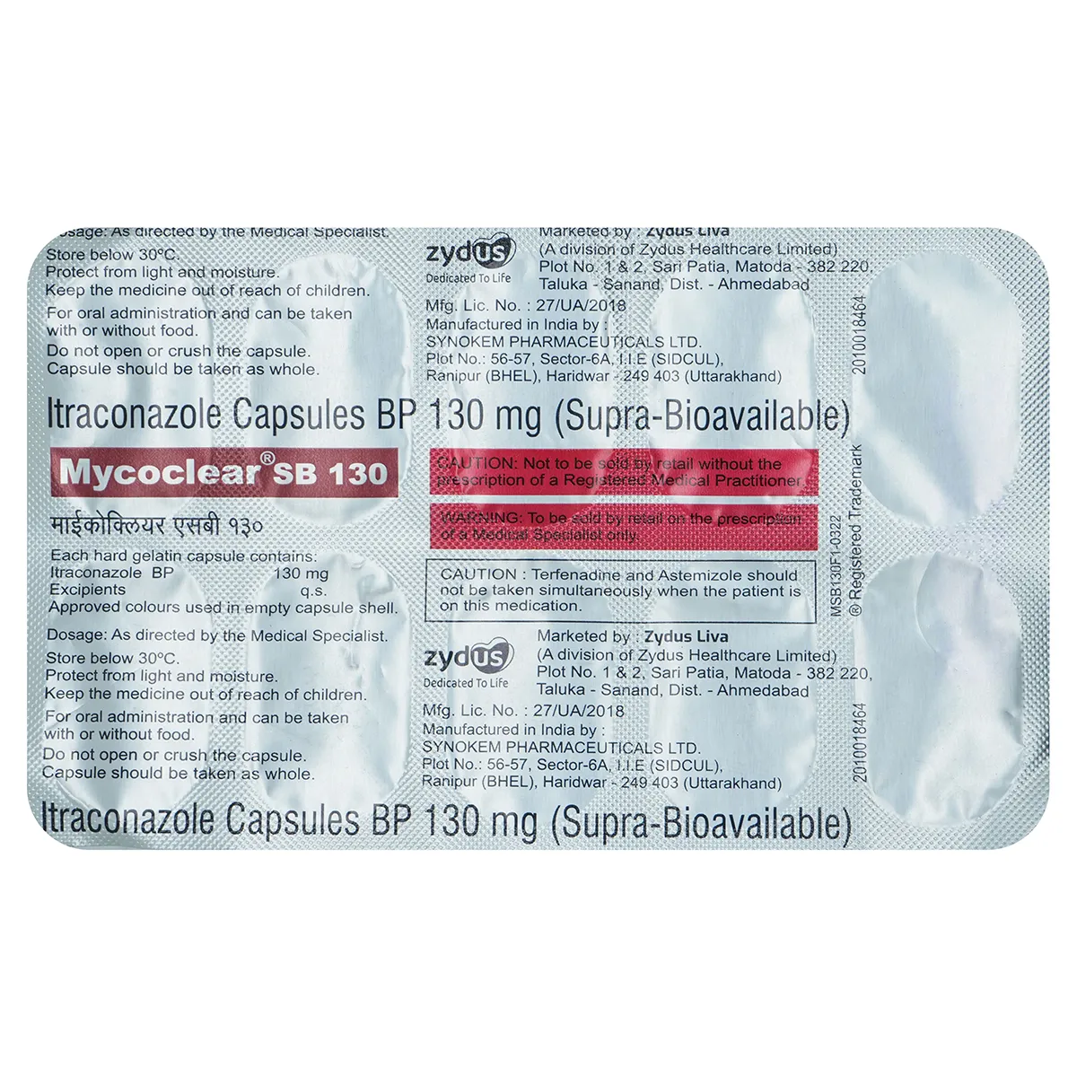 Mycoclear SB 130 Capsule